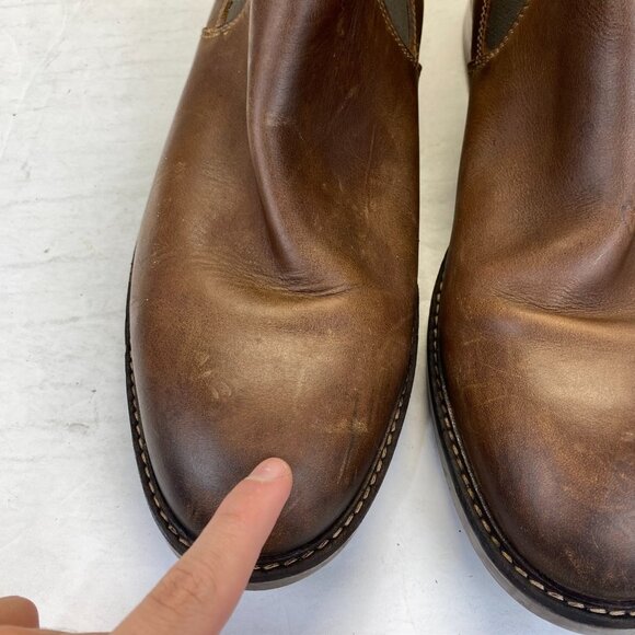 ClarksUltimate Comfort Men's Slip On Brown Leather Chelsea Boots,Size 13 M - Picture 8 of 16